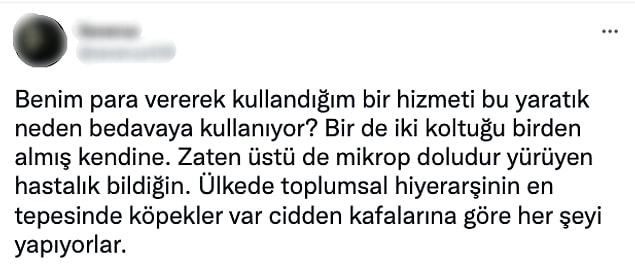 Neyse biz konumuza dönelim. Twitter'da bir kullanıcı kendisinin para vererek kullandığı hizmetin neden köpek tarafından bedavaya kullanıldığını sorarak konu hakkındaki rahatsızlığını belirtti. Evet tarafından.