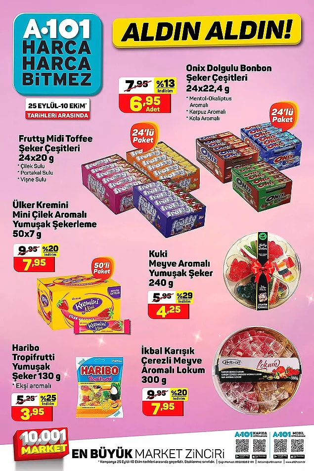 Yumuşak şeker ve sakız çeşitleri;