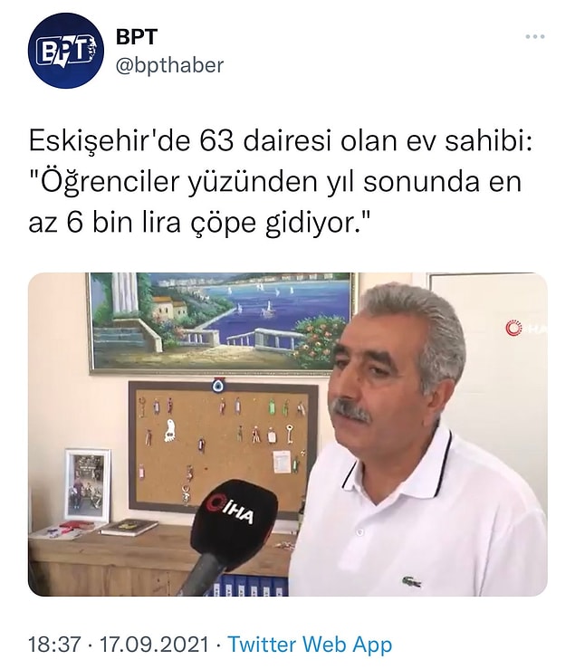 7. Bu gün de bu kişi için üzülelim.