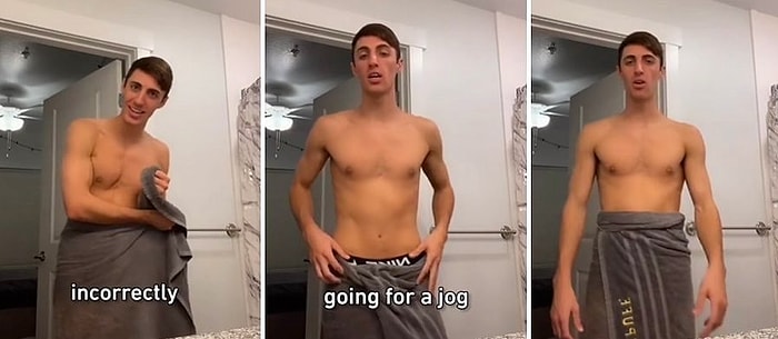 Erkekler Toplanın: Duştan Sonra Havluyu Belinize Yanlış Bağlıyor Olabilirsiniz!