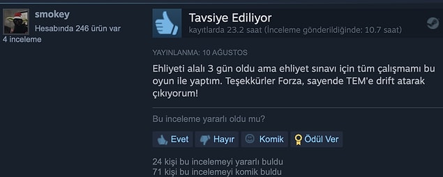 6. Ehliyet kazandıracak oyun.
