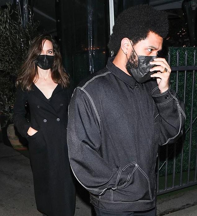 1. The Weeknd ve Angelina Jolie ikilisinden yeni fotoğraflar geldi!