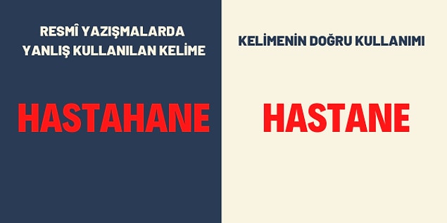 10. Konuşurken değil de yazarken bu hata genel olarak çok yapılıyor.