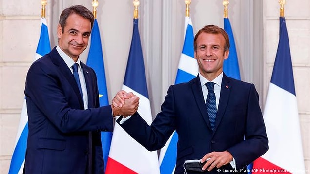 Macron: Doğu Akdeniz'de kavgacı taraf Yunanistan değildi
