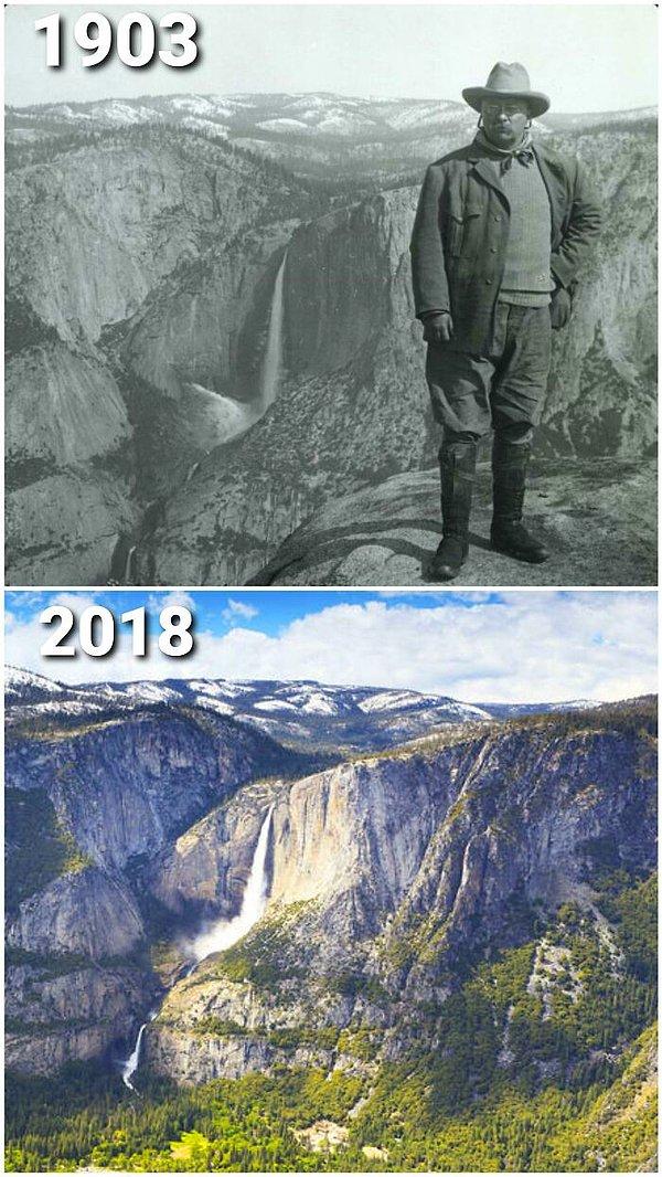 26. Amerika'nın 26. Başkanı Theodore Roosevelt'in bu tepede çekildiği fotoğraf