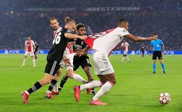 Beşiktaş, UEFA Şampiyonlar Ligi C Grubu ikinci maçında Hollanda'nın Ajax ekibiyle deplasmanda karşılaştı.