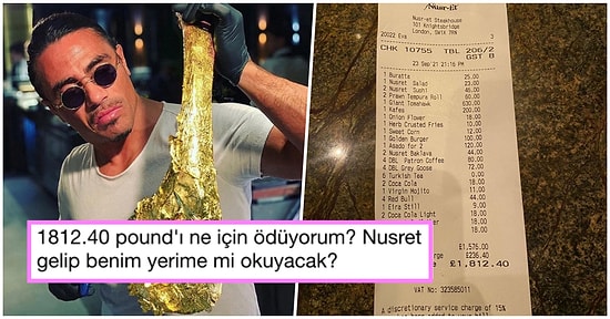Nusret'in Londra'da Bulunan Restoranındaki Dudak Uçuklatan Hesap Tüm Dünyayı Şaşkına Çevirdi!