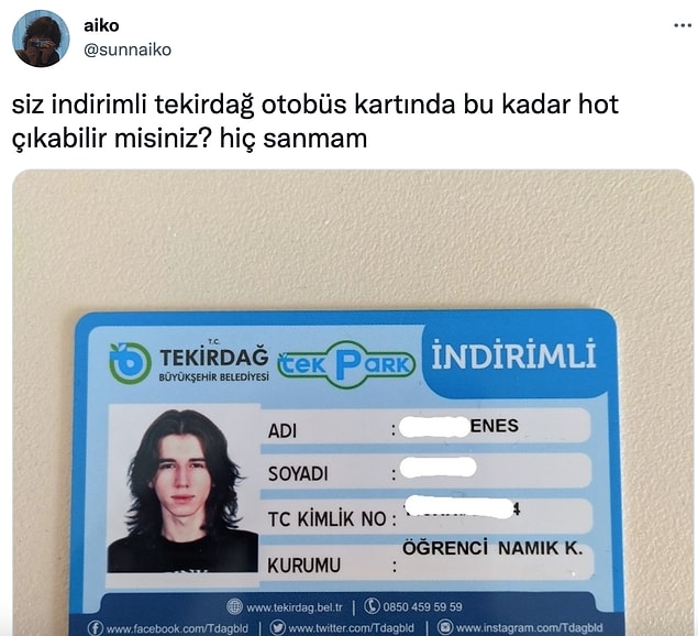 7. Otobüs kartında sabıkalı gibi çıkmayan tek kişi