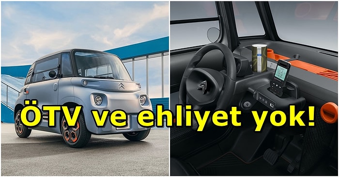 Ehliyet Zorunluluğu Yok! Citroen'in 2 Kişilik Elektrikli Aracı Ami Türkiye'de Satışa Sunuluyor