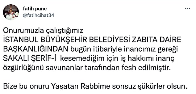 Pune'nin paylaşımı şöyleydi.
