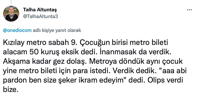 6. Aynı kişiden iki kere almaması da onun vicdanı galiba. 😂