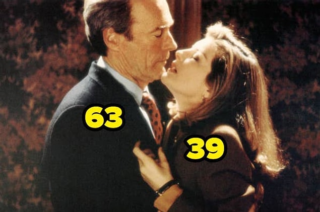 16. Herkesçe tanınan Clint Eastwood, Ateş Hattında filminde 63 yaşındayken Rene Russo 39 yaşındaydı.