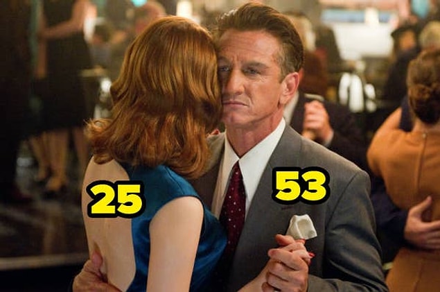 17. Suç Çetesi filminde 25 yaşındaki Emma Stone'u, hem 33 yaşındaki Ryan Gosling'in hem de 53 yaşındaki Sean Penn'in partneri rolünde izledik.