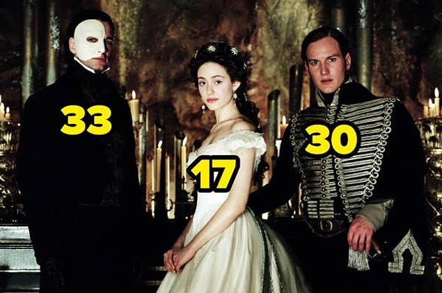 18. Operadaki Hayalet filminde, Shameless dizisinden tanıdığımız Emmy Rossum 17 yaşındaydı.