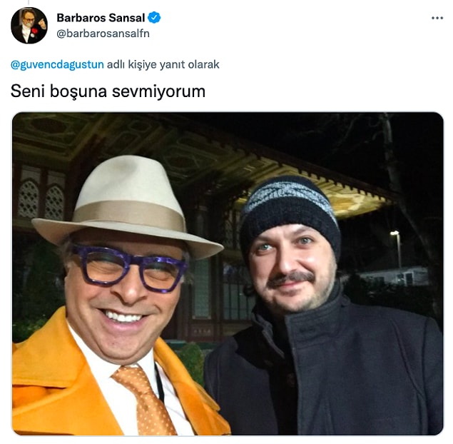 Barbaros Şansal da yaptığı paylaşımla Dağüstün'e destek veren isimlerden biri oldu.