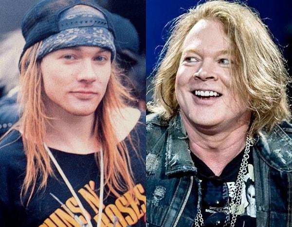 4. Guns N' Roses vokalisti Axl Rose, bir zamanlar genç kızların en çok aşık olduğu rock yıldızıydı.