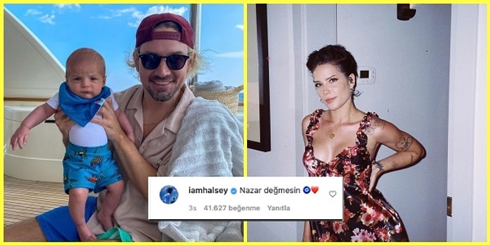 Türkçeyi İlerletti! Ünlü Şarkıcı Halsey, Sevgili ve Oğlunun Olduğu Fotoğrafa Yaptığı Yorumla Dikkat Çekti