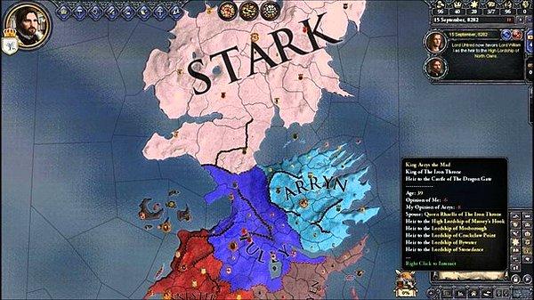 13. A Game of Thrones Mod (Crusader Kings 2)