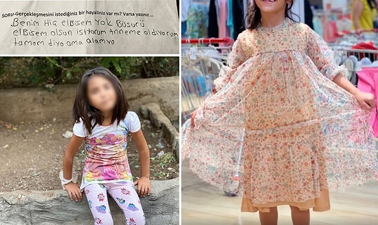 'Benim Hiç Elbisem Yok Bir Sürü Elbisem Olsun İstiyorum' Diyen Çocuğu Hayaline Kavuşturan Güzel İnsanlar