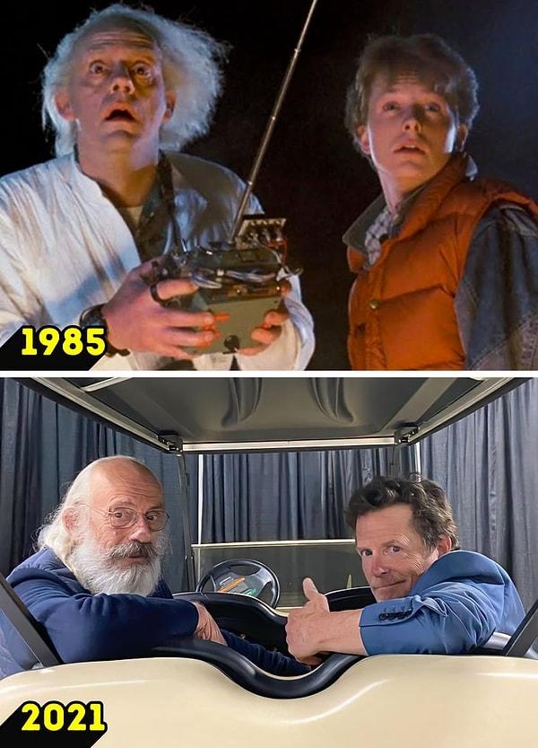 10. Michael J. Fox & Christopher Lloyd (Geleceğe Dönüş)