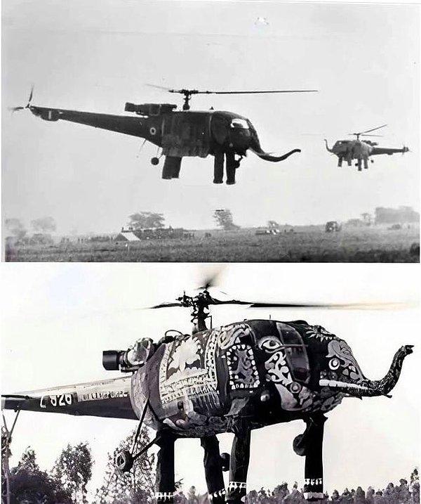 14. Hindistan Hava Kuvvetleri'nin eskiden kullandığı bir helikopter: