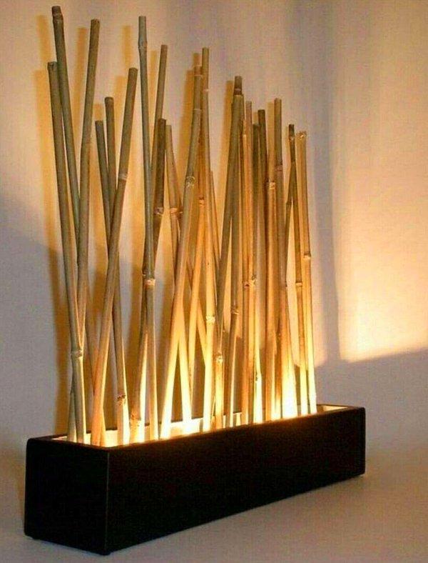 Aydınlatmalı dekoratif bambuların evinize çok yakışacağını düşünüyoruz!