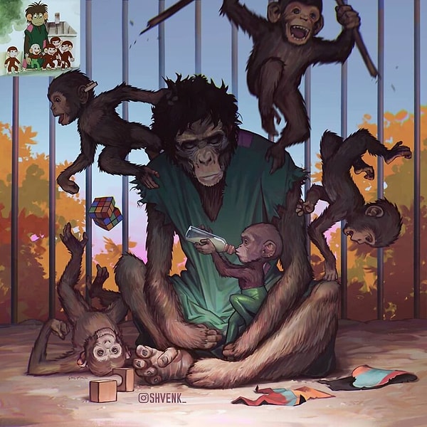 Остророжно,обезьянки!