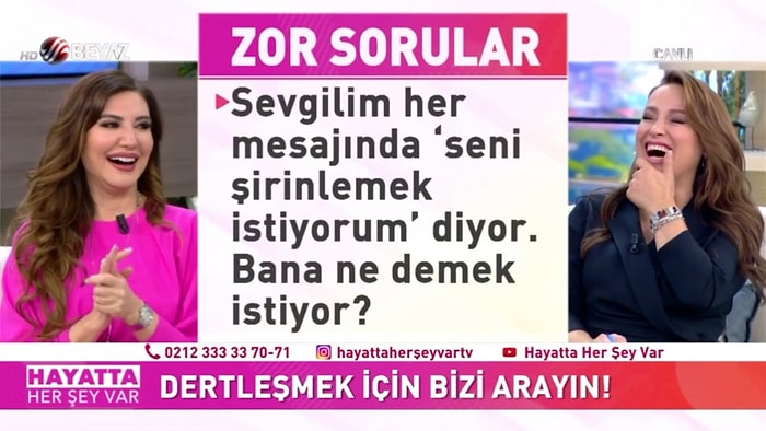 "Sevgilim Her Mesajında 'Seni Şirinlemek İstiyorum’ Diyor" Mesajı Sonrası Gülme Krizine Giren Sunucu