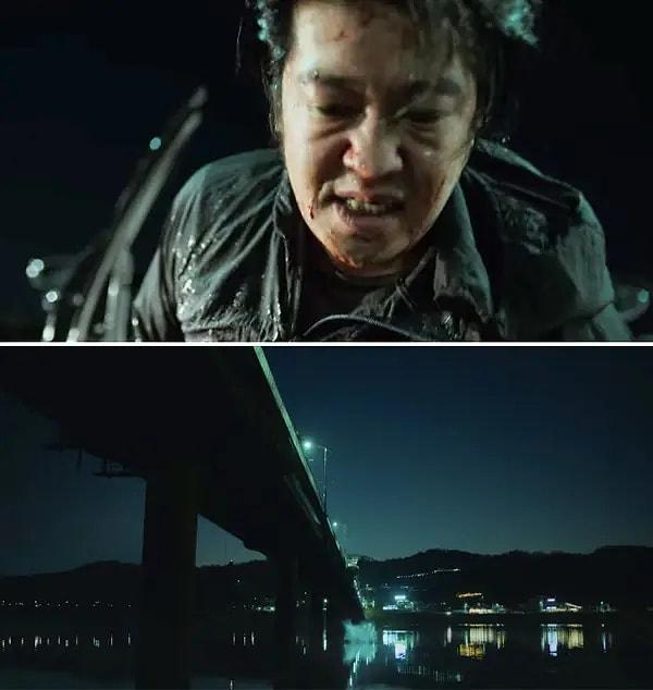 2. bölümde oyun iptal olduktan sonra oyuncular gerçek dünyaya geri döndüklerinde Deok-su, onu öldürmeye çalışan kişilerden bir köprüden suya atlayarak kaçar.