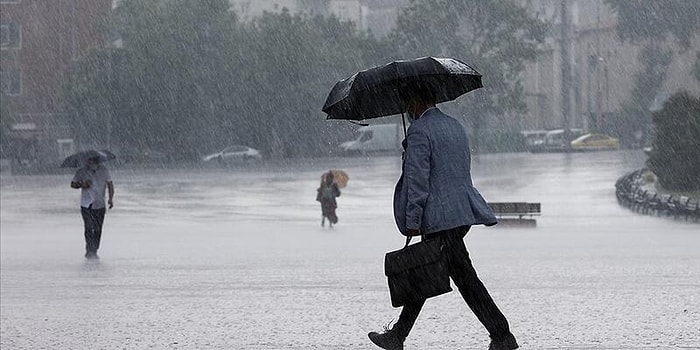 Meteoroloji'den İstanbul Başta Olmak Üzere Birçok ile Sağanak Yağış Uyarısı