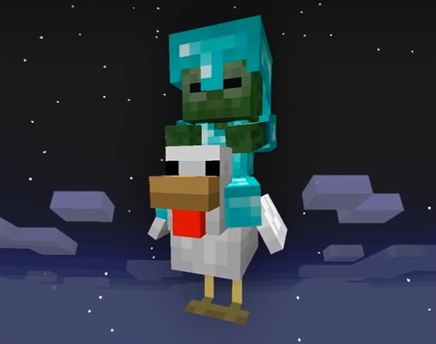 6. Bébé zombie jockey en armure de diamant – 14 744 084
