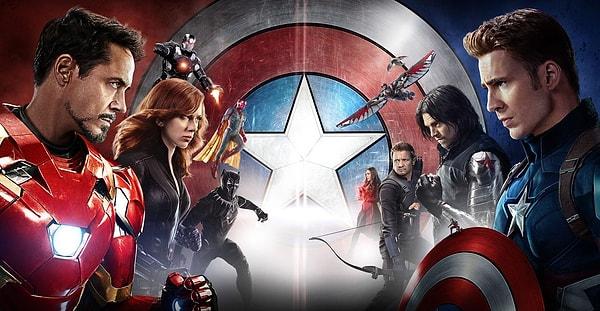 10. Captain America: Civil War (Kaptan Amerika: Kahramanların Savaşı) - IMDb: 7.8