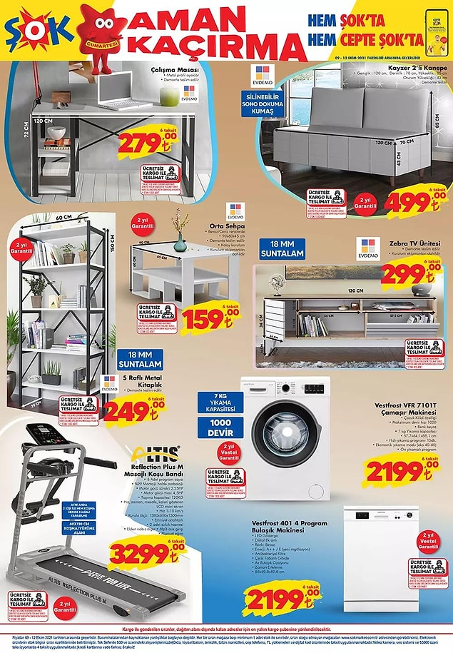 Bu hafta ŞOK'ta Altıs Reflection Plus M Masajlı Koşu Bandı 3,299 TL.