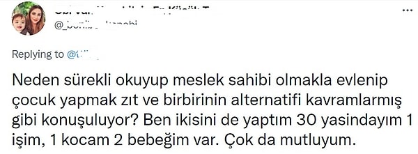 En güzel cevaplar ise kadınların bu şekilde ayrışmasının baştan ayrımcılığı kabul etmek olduğunu dile getirenlerdi.