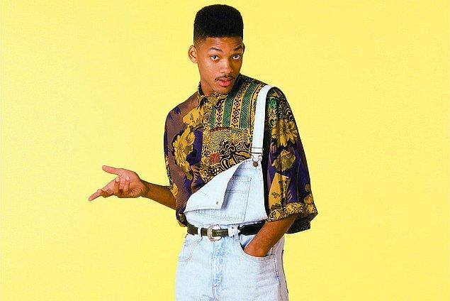 4. Pek çok kişi bilmese de, salopet veya kot tulum 90'larda Will Smith sayesinde moda olmuştu.