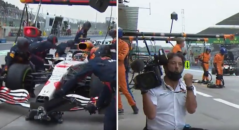 Max Verstappen’in Pit-Stop Ekip Hızına Kamerandan Müthiş Tepki
