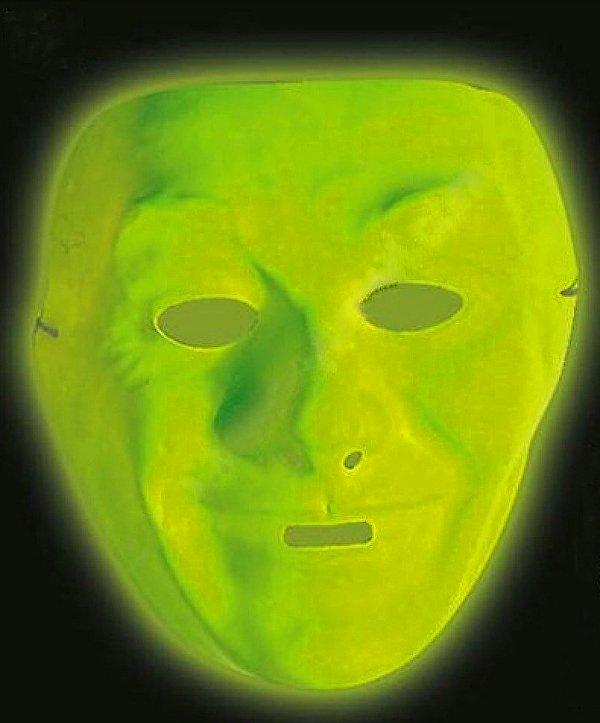 10. Neon plastik yüz maskesi.