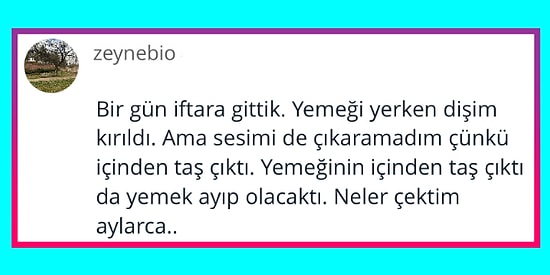 Misafirlikte Yemek Zorunda Kaldığınız En Kötü Yemek