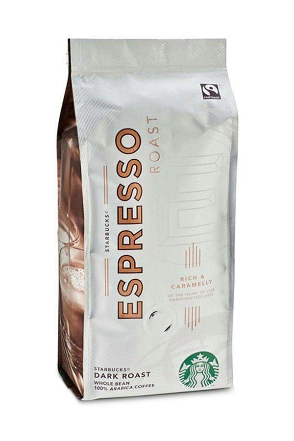 2. Yumuşak içimli, karamel lezzeti sunan, keskinliği az olan bir kahve: Starbucks Espresso Roast