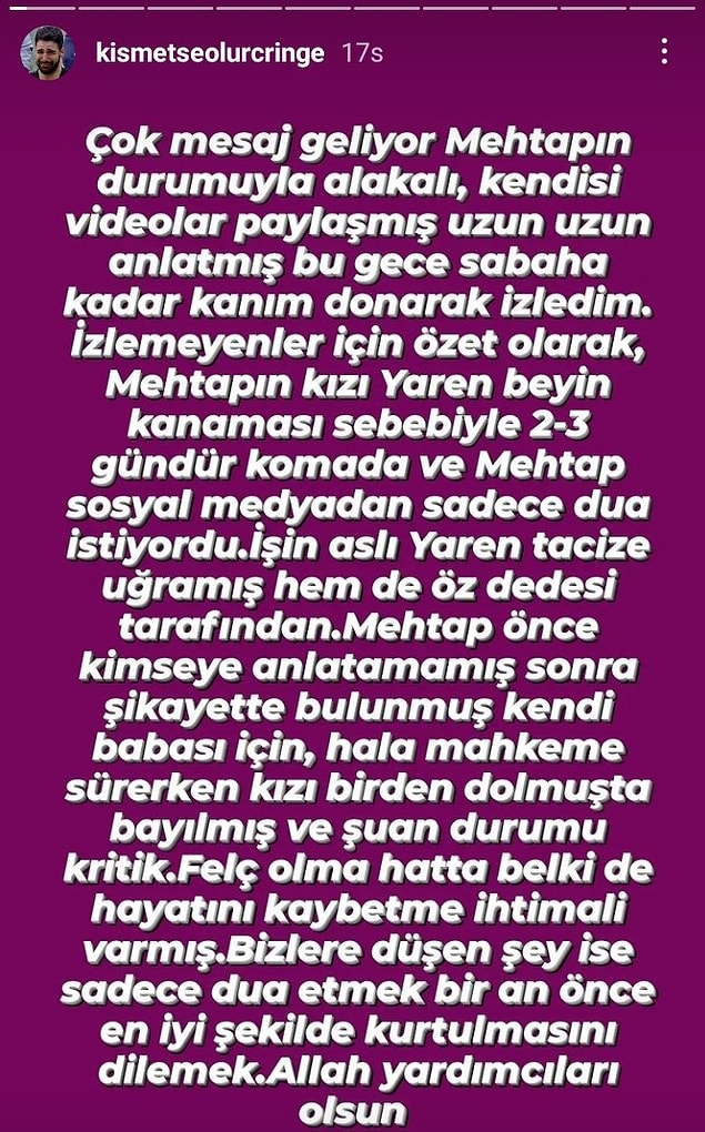 Eğer bu iddialar doğruysa gerçekten çok üzücü... Umarız Yaren bir an önce toparlanır!