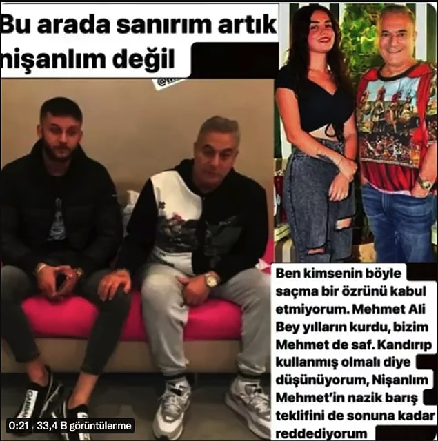 Tüm bu olaylar gürültülü bir şekilde devam ederken Mehmet Ali Erbil, Ece Ronay'ın nişanlısı Mehmet Bilir ile bir video çekip uzlaştıklarını gösterdi. Ece Ronay'ın tabii ki bu durumdan haberi yoktu ve bu uzlaşmayı kesin bir dille reddetti.