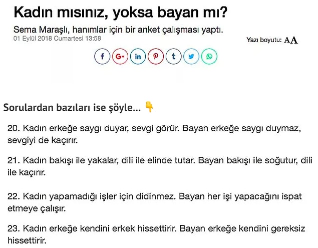Sadece yaptıkları haberlerle kadınları hedef göstermiyorlar elbette. Yazarları da aynı şekilde kadınları sürekli gündemlerine alarak skandal yazılara imza atıyorlar.