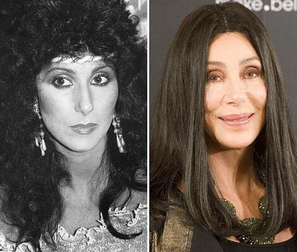 6. Ünlü şarkıcı Cher, her dönemin güzellik ikonu olmayı kolay başarmadı: Tam 750.000$