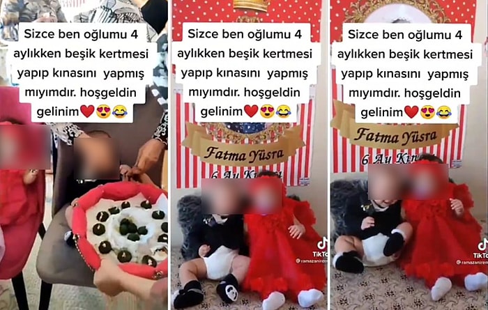 4 Aylık Çocuğunu Beşik Kertmesi Yapıp Kına Yakan Anne O Anları TikTok'ta Paylaştı