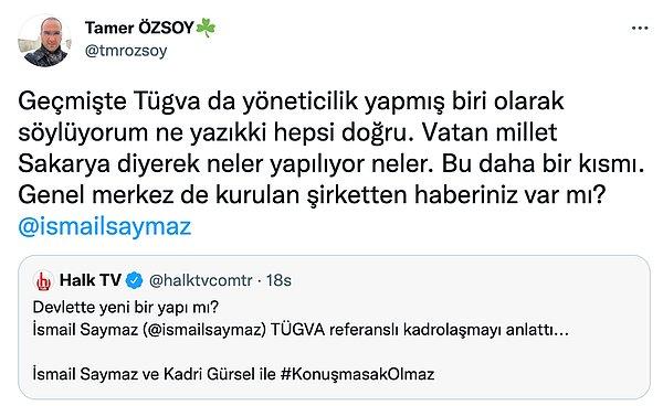 Geçmişte Van İl Temsilcisi olan Tamer Özsoy'dan da bir itiraf geldi.