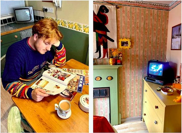 В целом, по подсчетам Джека, он потратил 5000 фунтов стерлингов, украсив свой дом старой мебелью Ikea, VHS-плеерами и старыми будильниками.