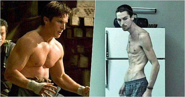 1. Christian Bale, The Machinist film için yaklaşık 30 kilo vermişti! 6 ay sonra ise Batman Begins filmi için tekrar 45 kilo almıştı...