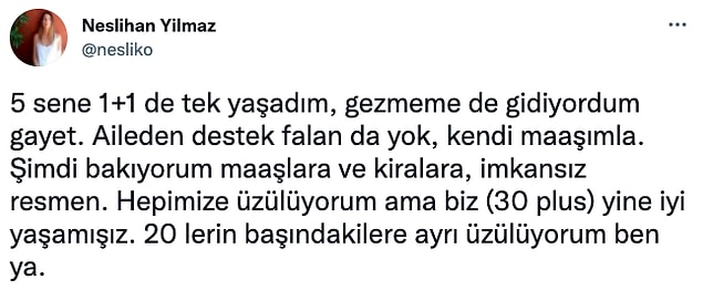 Yaşam standartımız, kalitemiz iyice düştü. Yerlerde sürünüyor adeta! Haliyle genci de yaşlısı da bu duruma isyan ediyor! Sizlere de "Aynı benim halim" diyeceğiniz isyan paylaşımlarını göstermek istedik.