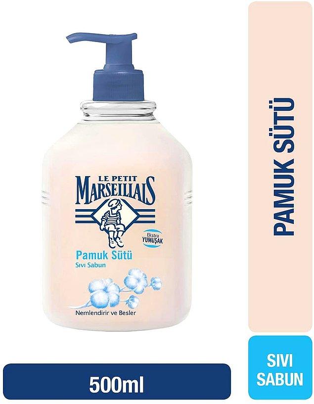 2. Ekstra yumuşak formülü ile ellerinizi yumuşacık yapacak bir sabun: Le Petit Marseillais Pamuk Sütü