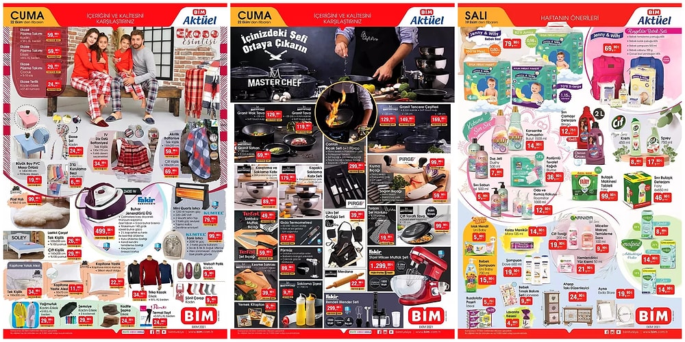19 - 22 Ekim BİM Aktüel İndirim Kataloğu